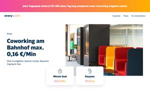 A screenshot of the everyworks website, detailing their services and pricing
